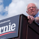 Democratic presidential hopeful Vermont Senator Bernie Sanders addresses a rally at Valley High School in Santa Ana, California, February 21, 2020.
